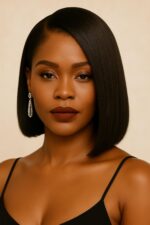 Absolu Hair N°06 — Carré Lisse Sculptural, Cheveux Vierges de Luxe • Prêt-à-porter Haute Précision