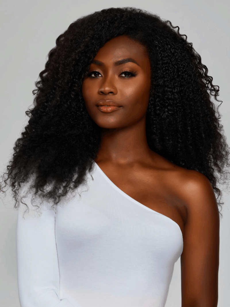 Absolu Hair N°02– Curly en cheveu vierge indien – 24" – Sublime les Ovales et Carrés – Closure 5x5